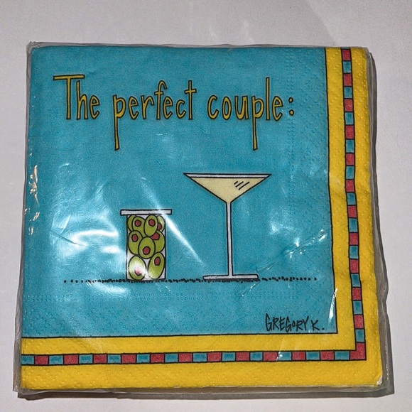 Funny Cocktail Beverage napkins 3 different packs of paper napkins - Picture 4 of 8